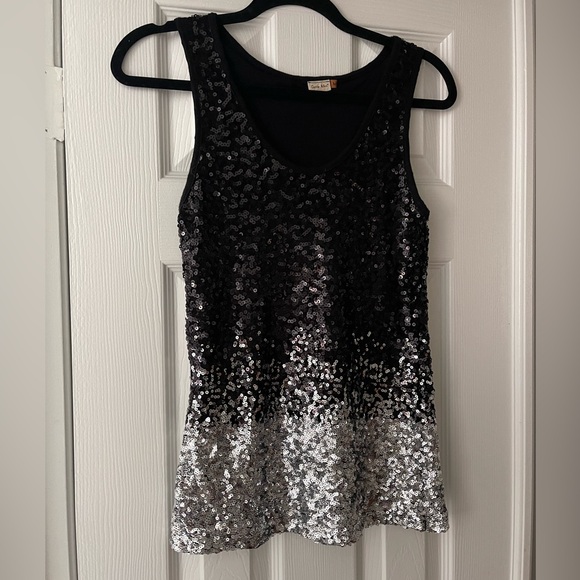 Carrie Allen Color block Sequin Tank Top in Medium - Picture 2 of 7
